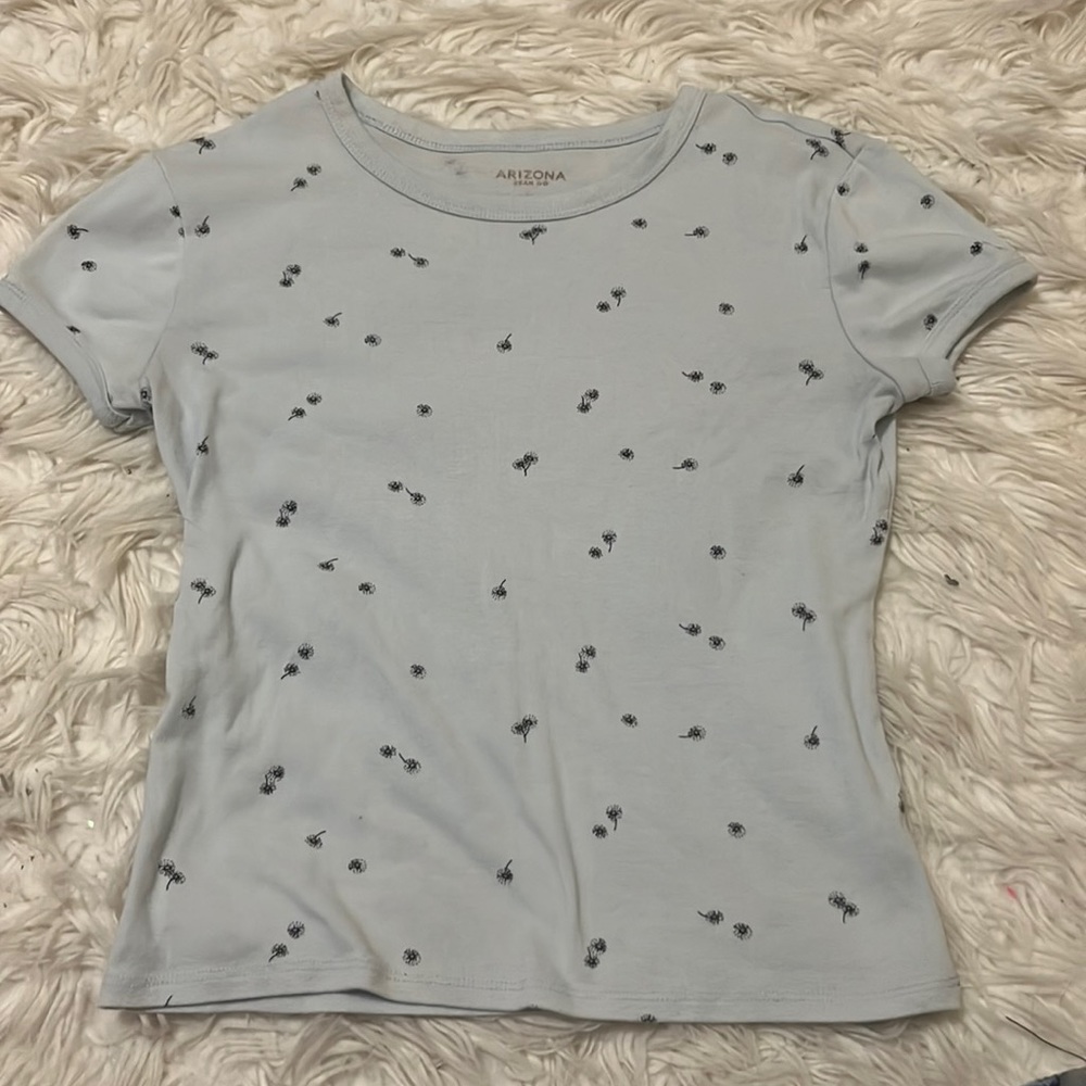 Light blue top